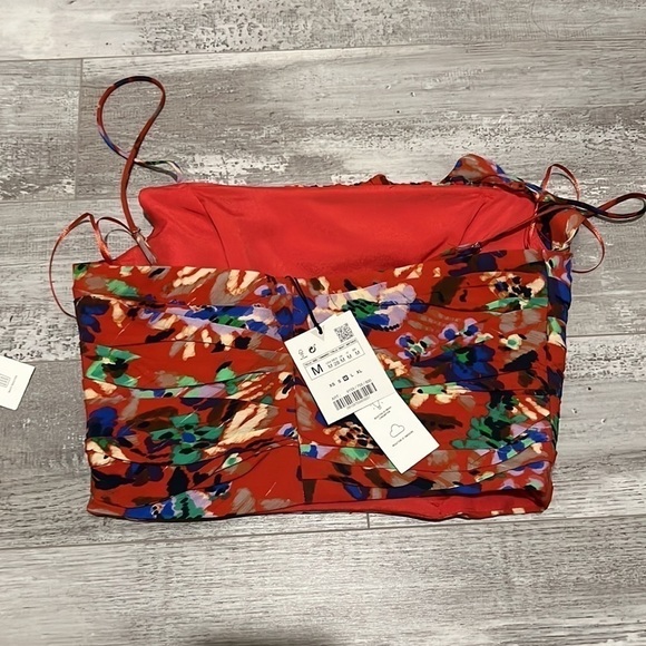 ZARA Floral Corset Crop - Picture 5 of 11